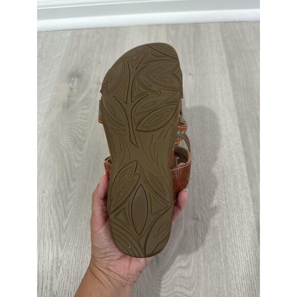 L'Artiste Spring Step Shoes Womens 9 US EU 40 Mabel Sandals Floral Boho Comfort - Picture 9 of 10